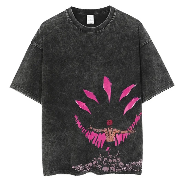 T-Shirt Streetwear Vintage Sukuna - Jujutsu Kaisen