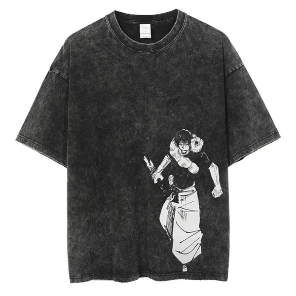 T-Shirt Streetwear Vintage Fushiguro Toji - Jujutsu Kaisen