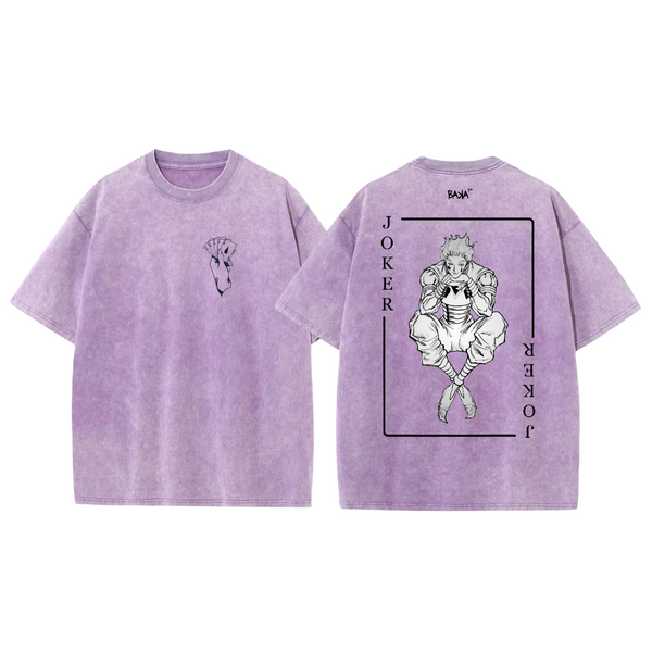 Oversized Streetwear T-Shirt Card Hisoka - Hunter x Hunter