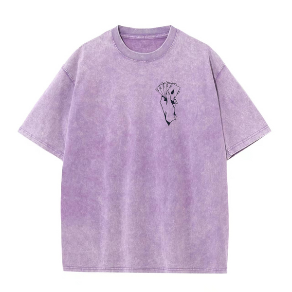 Oversized Streetwear T-Shirt Card Hisoka - Hunter x Hunter